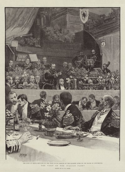 The Visit of the Italian Fleet by Henry Marriott Paget